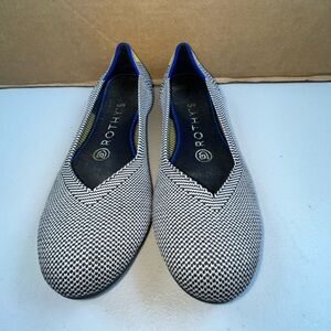 Women’s Rothy's The Flat Cloud Grey Birdseye Round Toe Ballet Flats Size 6